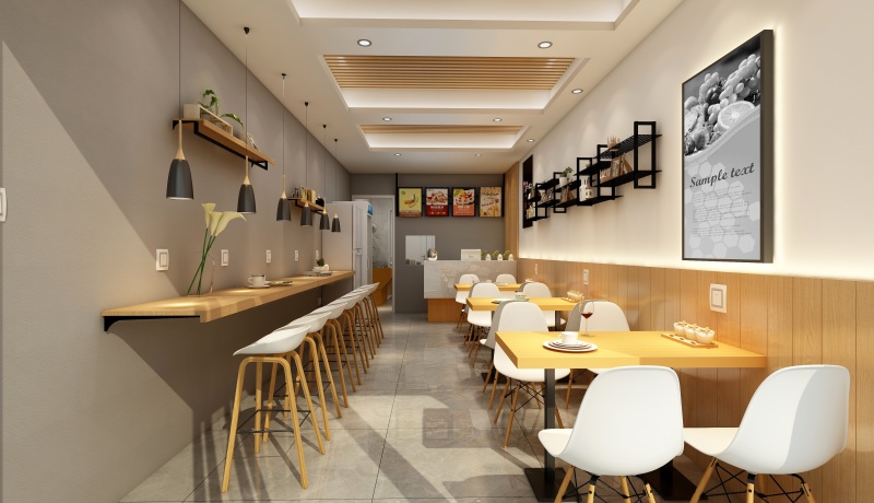 現(xiàn)代快餐店裝修設計