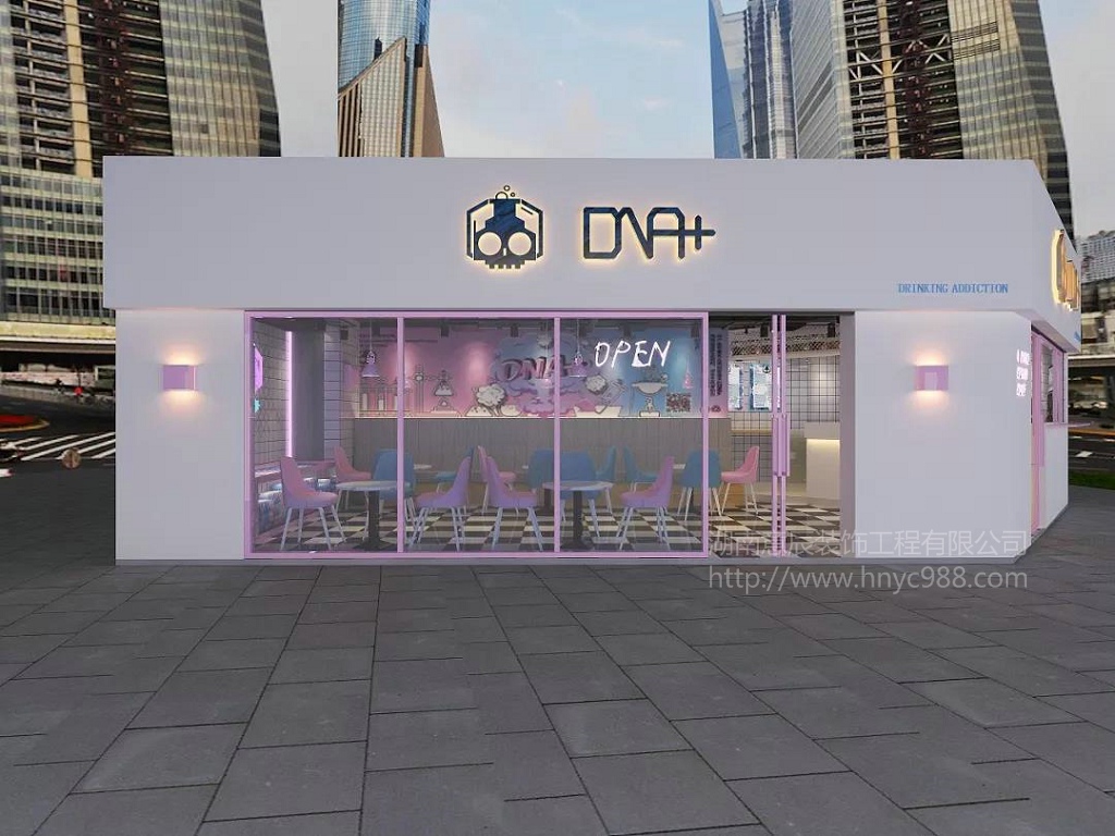 長沙奶茶店裝修
