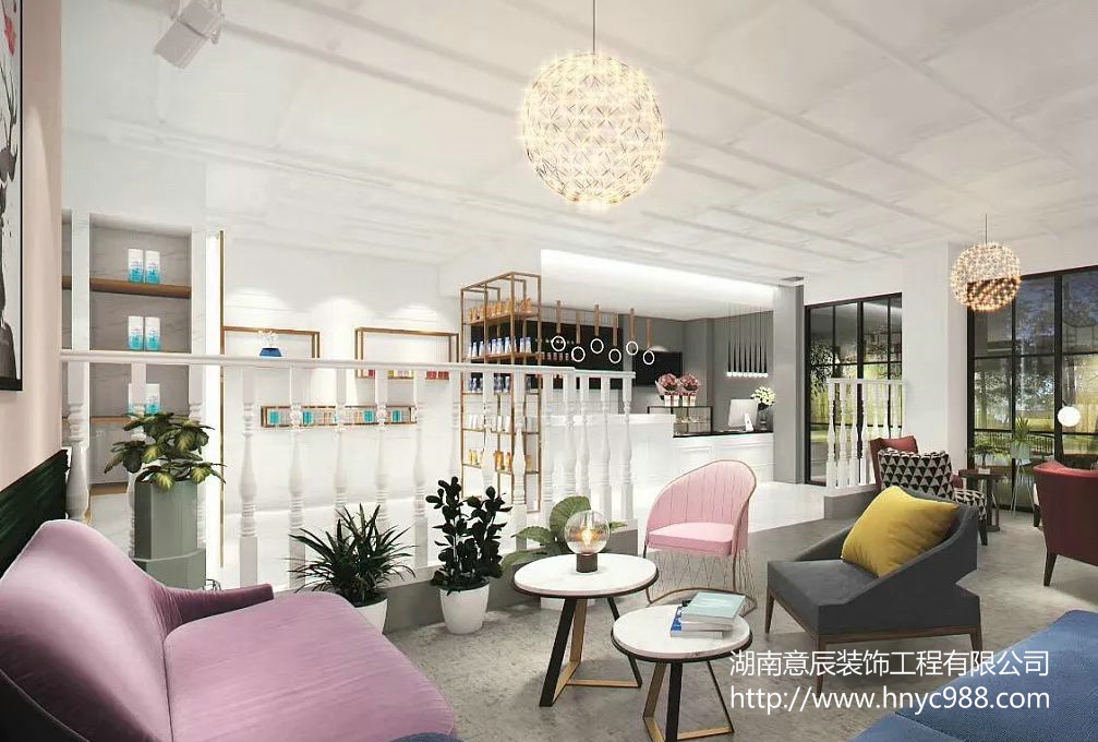 長沙美甲店裝修設計